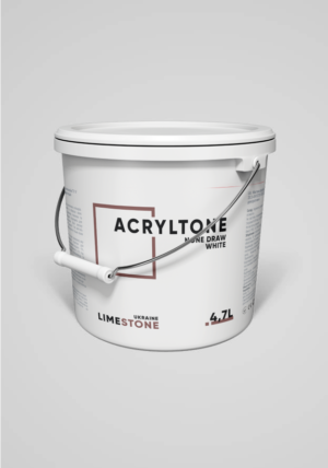 Фарба Limestone Acryltone None Draw White_мокап web